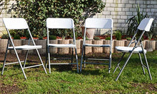 AMANKA 8 Sedie Pieghevoli Fino a 150 kg - Seduta da Giardino e Balcone in Plastica Impermeabile