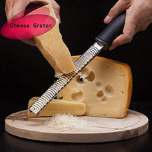 LIZHOUMIL - Pialla per formaggio in acciaio inox, con pennello per cioccolato, frutta, limone, colore: nero