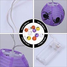ARTFFEL Vola Halloween luci della Stringa LED Lanterna di Carta Spider Skull Zucca Bat Rotonda di Carta Cinese Lanterne Luce for la Decorazione Halloween Party .Compleanno