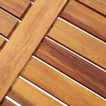 Tavolo da giardino pieghevole quadrato, in legno di acacia, per esterni, balcone, terrazza, 40 x 40 x 40 cm