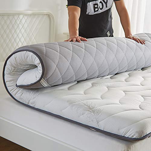 qwert Futon Tatami - Materasso Giapponese da Pavimento per Studenti Tatami, Pieghevole, Antiscivolo, Tappetino Tatami da Pavimento Tatami, Spesso e Pieghevole, 150 x 190 cm