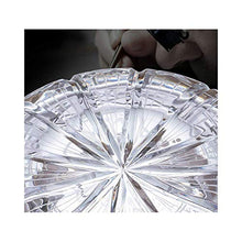 NIHAOA Accessori del Sigaro Alta Definizione Tre Titolare Trasparente Motivo di Cristallo Cigar Ashtray