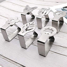 Clip per tovaglia, in acciaio inox, 6 pezzi, per tovaglia, tovaglia, clip per tovaglia, per esterni, picnic, barbecue, matrimonio, feste fai da te