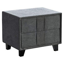 Comodino 2 Livello Comodino in Legno Cotone Lino Bedside Governo di immagazzinaggio for Camera Universitaria Mobili per mobili Camera da Letto (Colore : Marrone, Dimensione : 52.5X40.5X43CM)