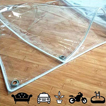 Impermeabile Trasparente Telone,A Prova di Vento Tenda da Balcone in Plastica per Esterni,PVC Vetro Morbido Film Telo,Isolante,Antipolvere,Antipioggia,Teloni Copertura per Piante(2.4x6m/7.9x19.7ft)