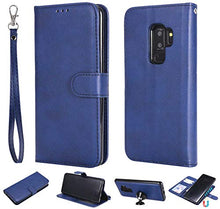 Bear Village Cover Galaxy S9 Plus, Custodia Premium Flip Custodia per Samsung Galaxy S9 Plus, Custodia con Porta Carte e Chiusura Magnetica, Blu