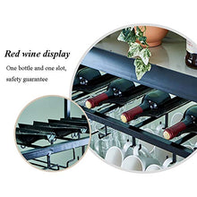 JHGJBJ Porta Bicchiere di Vino Hanging Vino Rack con Light Box Vino Rack Multifunzione Regolabile Braccio Domestica (Size : 120cmx35cm)