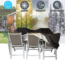 CLJ LWY Copertura per mobili da Giardino Copertura per Patio Impermeabile Grande Copertura per Tavolo Anti-UV 420D per Esterni Rettangolare 250x200x80cm
