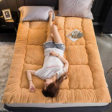 zyl Materasso Futon Trapuntato Multistrato Materasso Addensato 4 cm Materasso Imbottito Pieghevole Tatami Coprimaterasso Francese Velvet Sleeping Pad-b Queen2