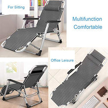 YVX Weightless Armchairs Reclining Folding Lounge Chairs, Reclining Lounge Chairs, Patio, Inner Beach, Garden, Stand 441 lbs