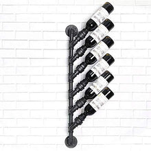 ZfgG Wine Rack A Tema Bar Table Parete Appeso Al Muro Del Tubo Obliquo Obliquo Wine Rack Display Stand