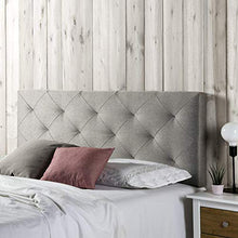 marcKonfort Testiera di Tessuto Milano 160X60, Grigio, 8 cm di profondità