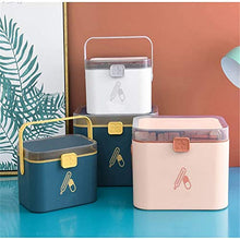 DOILE - Armadietto portatile per medicine, per la casa o l'esterno, in materiale PP spesso, tre colori tra cui scegliere (M-grigio)