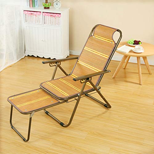 Hfyg Lettino Prendisole Sdraio Sedia per Balcone Sedia da Ufficio Sedia Pieghevole Sedia Reclinabile Sedia da Uomo Sedia da Vimini Sedia da Ufficio Chaise Longue (Color : C)