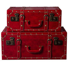 Armadi Grande Scatola di immagazzinaggio di Bagagli a Mano Valigia Rossa Mobile Bagno Camera da Letto (Color : Red, Size : 59X36X24)