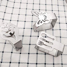 Cabilock 6 Pezzi Clip per Tovaglie Clip per Tavolo da Picnic Morsetti per Coperture per Interni per Esterni Morsetti per Tovaglie in Acciaio Inox Clip per Stoffa per Feste in Campeggio