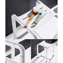 MGMDIAN Sgabello per Il Bagno - Sgabello per Il Bagno in Acciaio Inox Sedile per Anziani disabili - Sgabello per Doccia con Sgabello Antiscivolo Accessori da Bagno