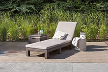 Allibert 189461 Daytona SL Sdraio in plastica Effetto Rattan Colore: Marrone