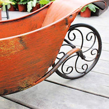 LJYY Carrello da Giardino con Decorazione Artistica Espositore per Piante da Fiori Espositore per Fiori Antico Carrello in Stile