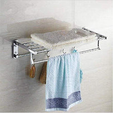 PYROJEWEL Mensole Bagno Bar Bar Rack Appendiabiti in Acciaio Inox cremagliera Supporto Pieghevole Ciondolo Hardware 60 * 25cm mensola da Bagno