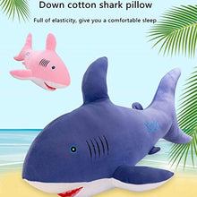 XSDF Cuscino peluche per bambola squalo creativo decorazione grande squalo bianco regalo per bambini per fidanzata 50 cm/60 cm) (rosa, 65 cm)