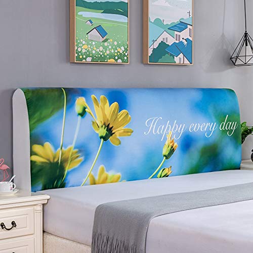 Cover/Fodera Copri Testata Letto Copertura Testiera Letto Matrimoniale Singolo Elastica per Letto Fodera Protezione Elastico all-Inclusive Coperchio Testata Letto (Color : R, Size : 180cm)