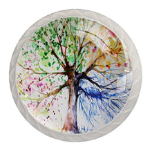 Maniglie per cassetti Manopole per cassetti Manopole rotonde Confezione da 4 per armadietto, cassetti, cassettiere, cassettiere ecc. albero