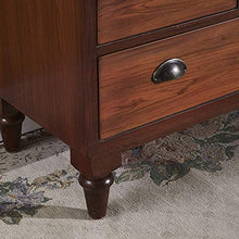 Attrezzatura Cassettiera Cassetti in Legno massello Armadietti Dipinti Soggiorno Camera da Letto Rurale Mobili a Sei cassetti (Colore: Marrone Dimensioni: 120x40x91,5cm)