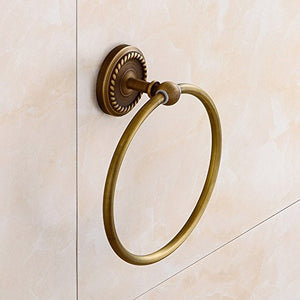 MBYW moderno minimalista portasciugamani portasciugamani da bagno portasciugamani in rame antico anello porta asciugamani in bronzo verde europeo adatto per bagno, camera da letto, cucina