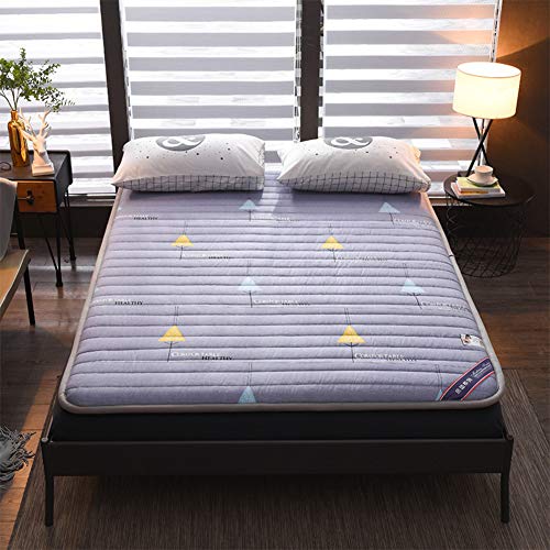 Nileco Memoria Schiuma Mate Topper Full Size,Pieghevole Materasso Trapuntato Giapponese Materasso Tatami Stuoie Morbido Coprimaterasso Quattro Stagioni Disponibili-b Queen