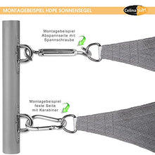 CelinaSun Tenda Parasole a Vela Protezione Solare Giardino Balcone HDPE polietilene Traspirante Rettangolare 2,5 x 4 m Bianco Crema