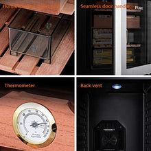 Cigar Cabinet Temperatura Costante di umidità Sigaro Gabinetto Sigaro Elettronico Gabinetto Governo del Vino Ice Bar Frigorifero Gabinetto Built-in Cigar Cabinet 4F 33L