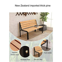 Outdoor Sedia Solida Parco In Legno,doppi Panca Da Giardino Giardino Sul Retro In Ferro Battuto,anti-corrosione E Anti-ruggine All'aperto Retrò Panca Mobili,utilizzato Per La Terrazza Balcone Giardi
