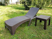 BRIKASA Tavolino Giardino Effetto Rattan Esterno Basso Resina Antares (Antracite)