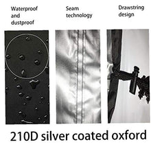 Hotaden Ombrellone Copertura, Parasol Garden Outdoor Copertura dell'ombrello Tessuto di Oxford per Patio Giardino all'aperto (Nero)