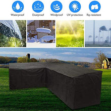 GYHH Copertura Mobilia Giardino, Fodera per Divano Ad Angolo per Esterni, Fodera per Polvere da Tavolo,Panno Oxford 210D - Crema Solare E Idrorepellente (Square: 155 * 95 * 68cm)