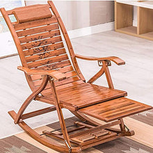 CDFC Sedia reclinabile Piscina Pieghevole Piscina Piscina Piscina Piscina Regolabile Sedia a Dondolo Bamboo Sedia a Dondolo con poggiapiedi e bracciolo
