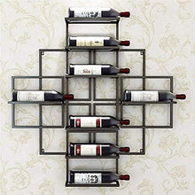 Portabottiglie Da Parete In Metallo Portabottiglie Per Vino Portabottiglie Per Vino Dal Design- Portabottiglie Da Parete, Portabottiglie, Può Contenere 8 Bottiglie Di Vino