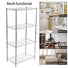 CHHD Scaffali in Piedi, Scaffale a 4 Ripiani Scaffale in Metallo per carichi Pesanti Scaffale a Filo Scaffale Organizer per Cucina di casa Bagno, 56 x 35 x 120 cm