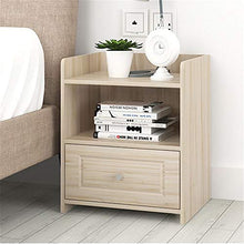 Comodino Ripiano Multiuso End Side Table Prodotti Casa Bianca Comodino Governo con cassetto e Arredamento Moderno (Colore : Beige, Dimensione : 32 * 37 * 45cm)
