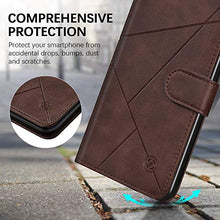 Cover Samsung Galaxy J6 Plus 2018 in Vera Pelle Portafoglio Custodia con[Slot per Schede][Funzione di Supporto],JAWSEU TPU Antiurto Ultra Sottile a Libro Flip Cover per Galaxy J6 Plus 2018(Marrone)
