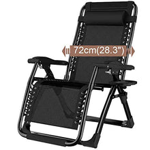 SHUAIIJUAN Sedia per il tempo libero domestico Sedie da giardino Sdraio Relaxer reclinabili con tazza e Phone Holder - pieghevole Poltrona reclinabile for Patio campeggio di picnic Beach Max.330lb Cap
