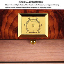 Gymqian Humidors Office Mini Scatola Di Cigari Portatile Portatile Sigaro Sigaro Piano Vernice Cabinet Cedar Legno Materiale in Legno classico/Rot / 24x24x24cm