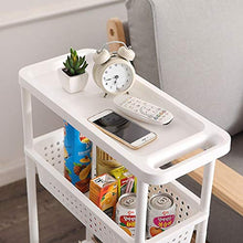 LYM &ripiano di stoccaggio Cuscinetti di Cucina Carrello, Multifunzionale Rack archivi Rimovibili con rotolamento Ruote Bagno dell'organizzatore del Supporto di archiviazione Scaffale di Finitura
