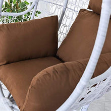 Cuscino per Sedia Cesto Appeso Altalena Rimovibile Culla Amaca Schienale Esterno da Ufficio Supporto Lombare (Colore: Grigio)