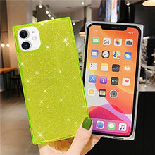 iKasus Custodia per iPhone 11, Crystal Clear Glitter Assorbimento Degli Urti Angoli Rinforzati Morbido TPU flessibile Guscio in Gel di Gomma Siliconica Custodia Case Cover,verde