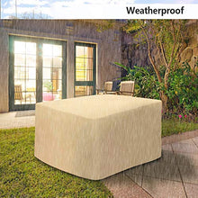 WYYL Copertura Tavolo Esterno, Copertura per Mobili da Giardino, Resistente allo Strappo, Tessuto 420D Oxford Quadrato Protezione Cover, Rettangolare, Impermeabile, Antivento, Anti-UV
