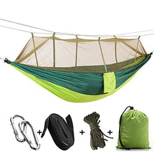 Amaca Da Campeggio Portatile All'Aperto 1-2 Persone Con Zanzariera In Tessuto Paracadute Ad Alta Resistenza Letto Sospeso Altalena Per Dormire Fruitegreena