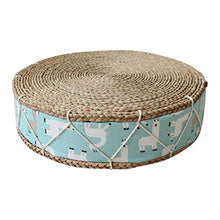 LTINN Cuscino Rotondo in Tatami per bovindo, Tessuto a Mano, Protezione Ambientale Naturale, Comodo e Resistente, Tappetino Yoga per Meditazione da Cerimonia del tè