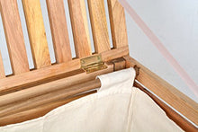 ts-ideen Cesto del bucato/Cofano per raccogliamento del bucato Ð Legno Massiccio di Noce Ð 66 cm Altezza